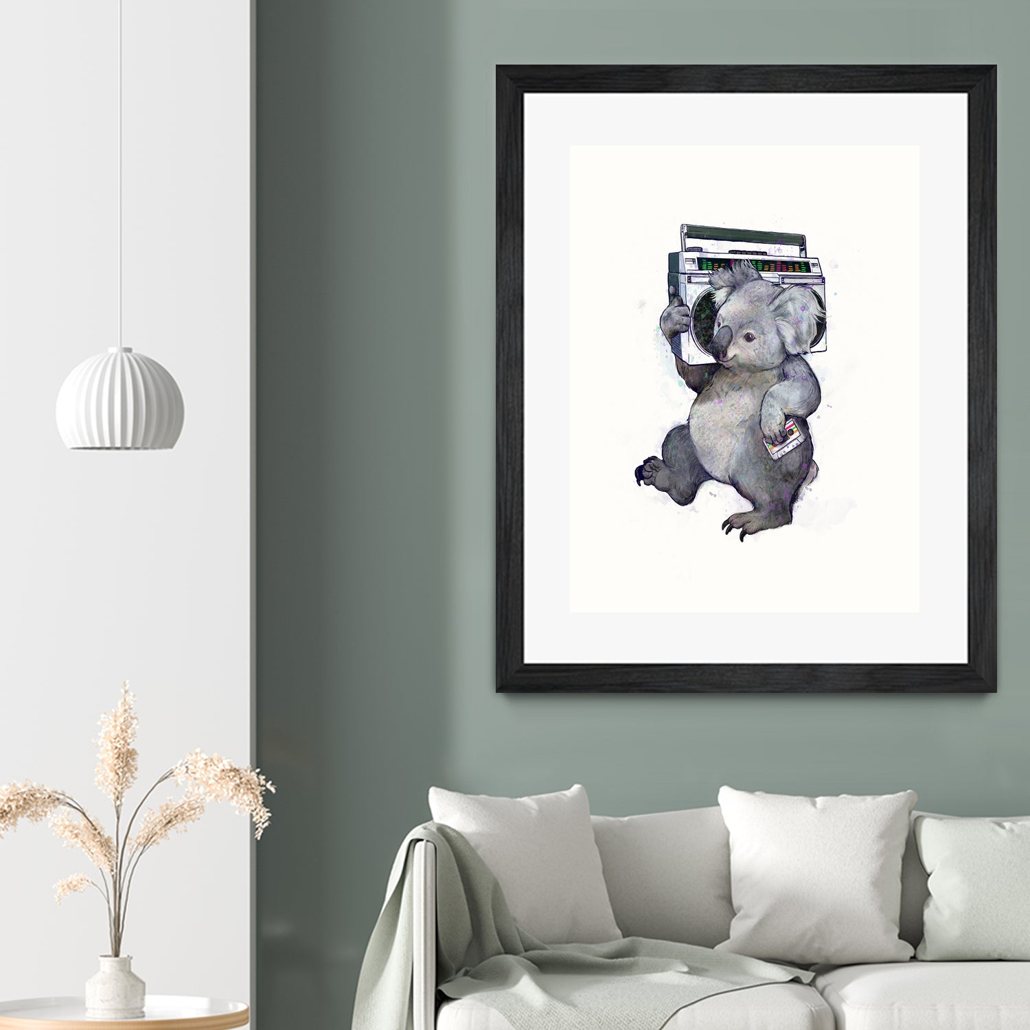 Koala by Laura Graves on GIANT ART - gray digital painting
