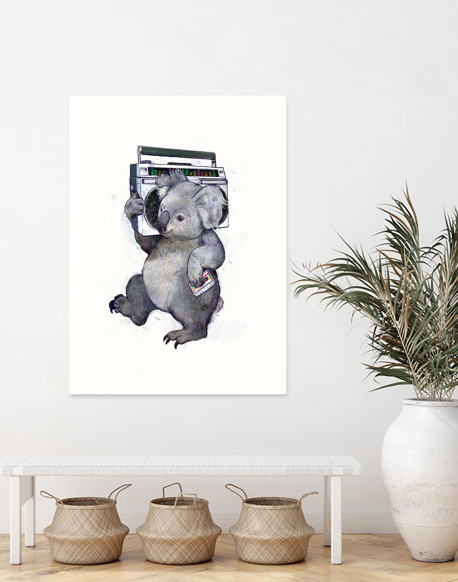 Koala by Laura Graves on GIANT ART - gray digital painting