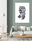 Koala by Laura Graves on GIANT ART - gray digital painting