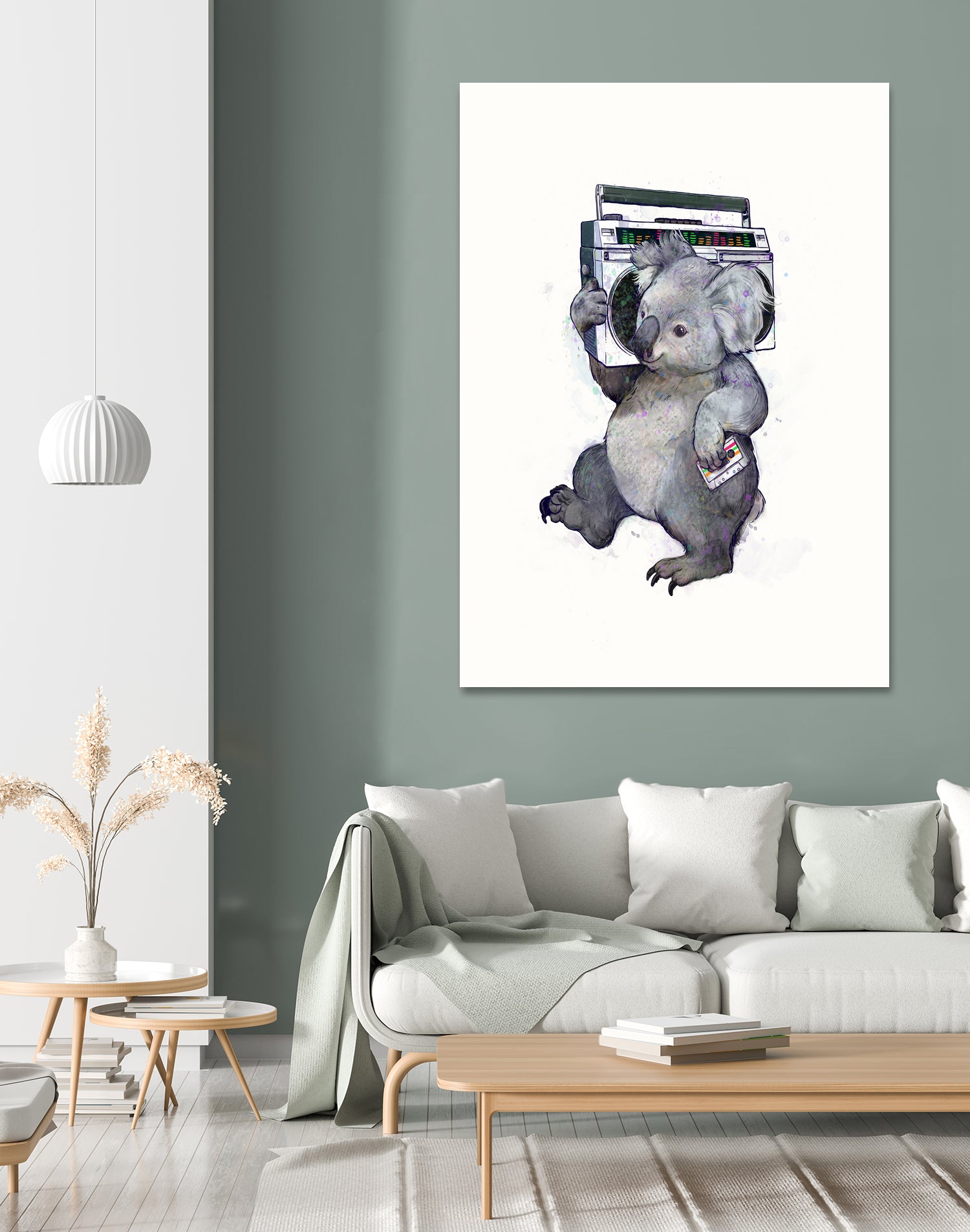 Koala by Laura Graves on GIANT ART - gray digital painting