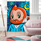 Astro Night by Bily Mariano da Luz on GIANT ART - blue digital drawing