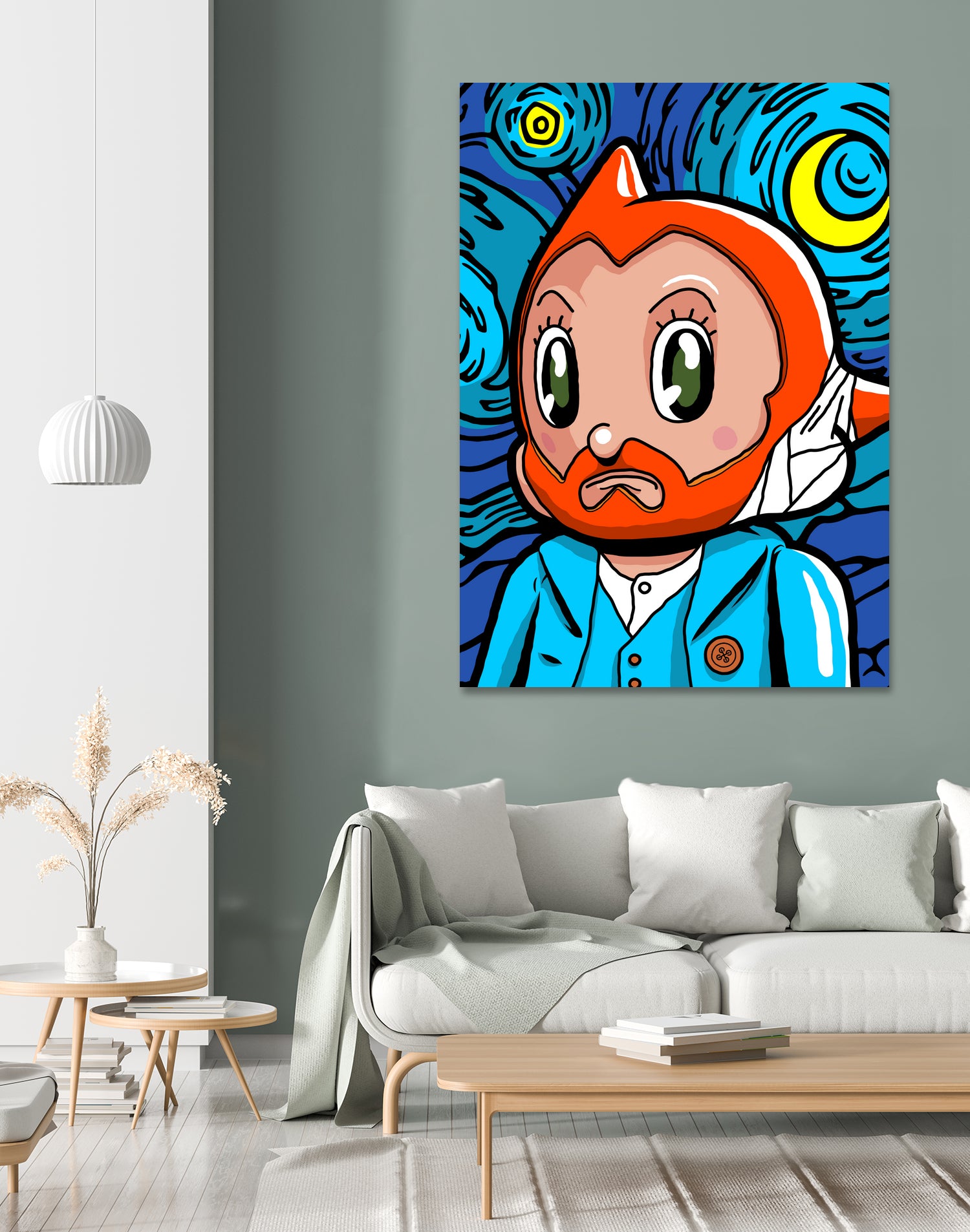 Astro Night by Bily Mariano da Luz on GIANT ART - blue digital drawing