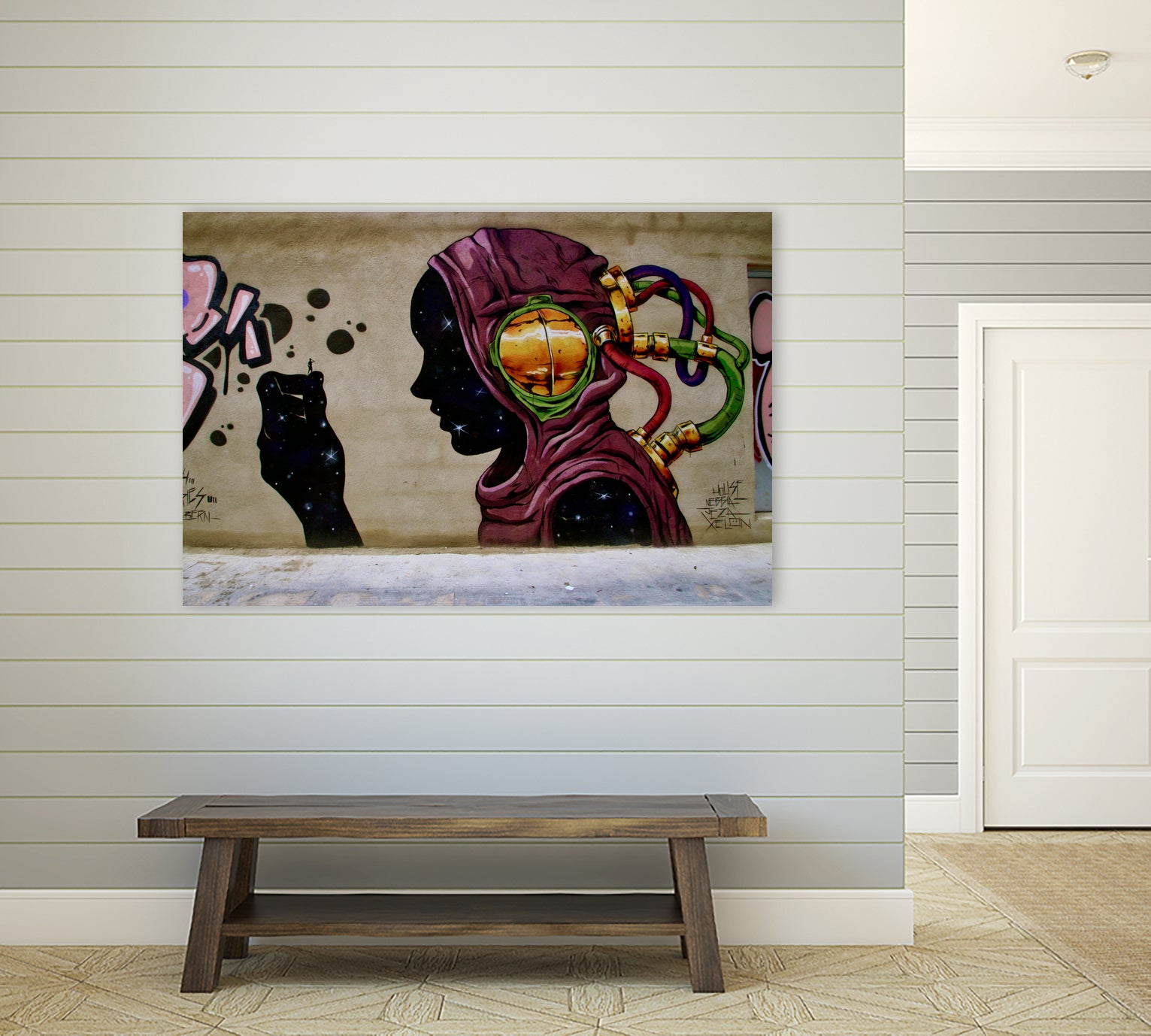 Minicsule by Luke Robertson on GIANT ART - fuchsia photo manipulation