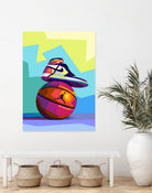 Air Jordan  x  Basketball by Noval Purnama on GIANT ART - white vector illustration