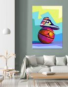 Air Jordan  x  Basketball by Noval Purnama on GIANT ART - white vector illustration