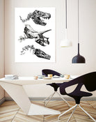Jurassic Bloom by Nicolas Côme on GIANT ART - black photo illustration
