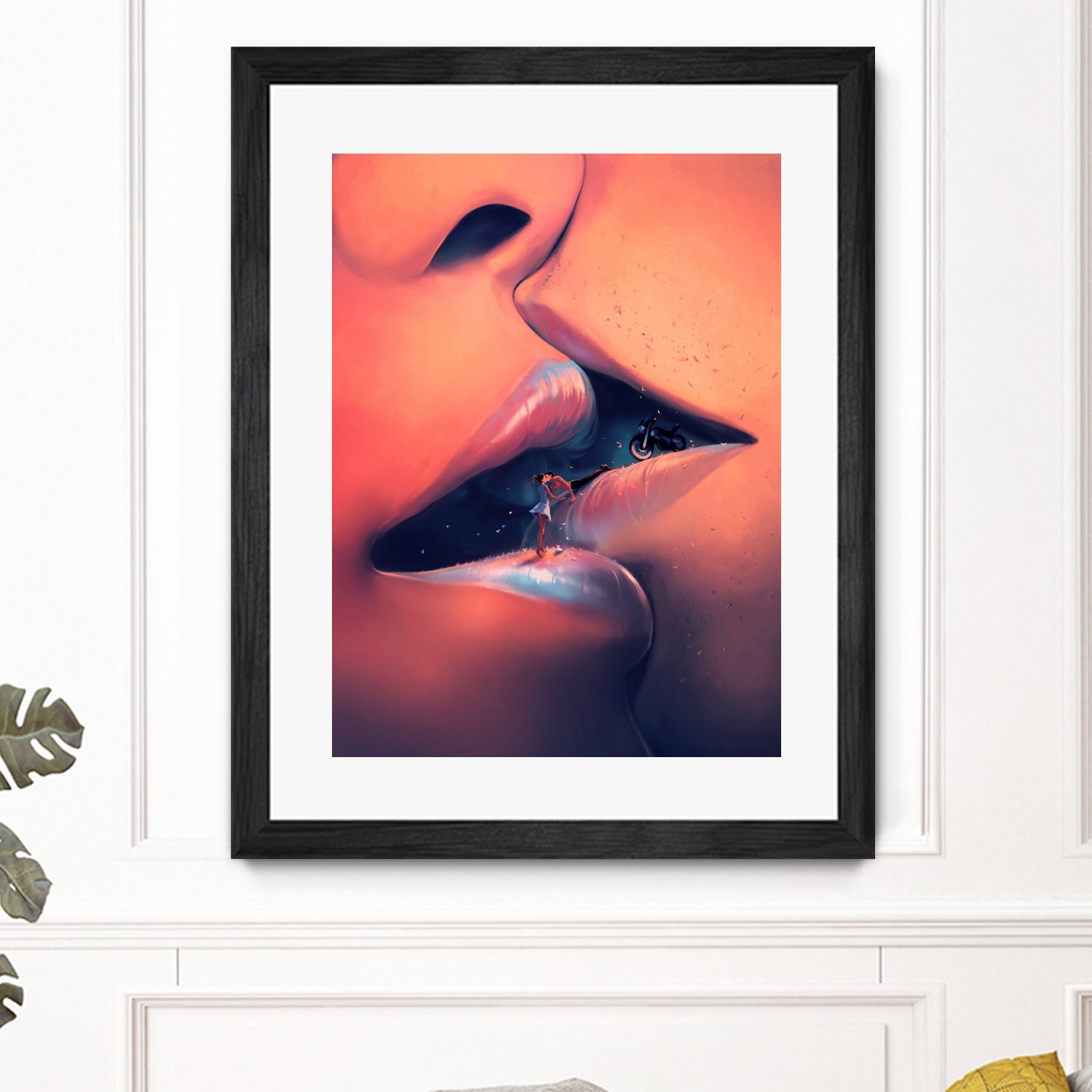 Meet me halfway by Cyril Rolando on GIANT ART - orange digital painting