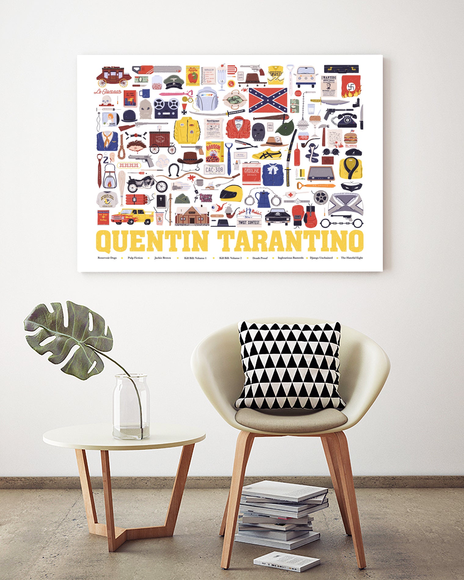 Quentin Tarantino by Maria Suarez-Inclan on GIANT ART - yellow digital drawing