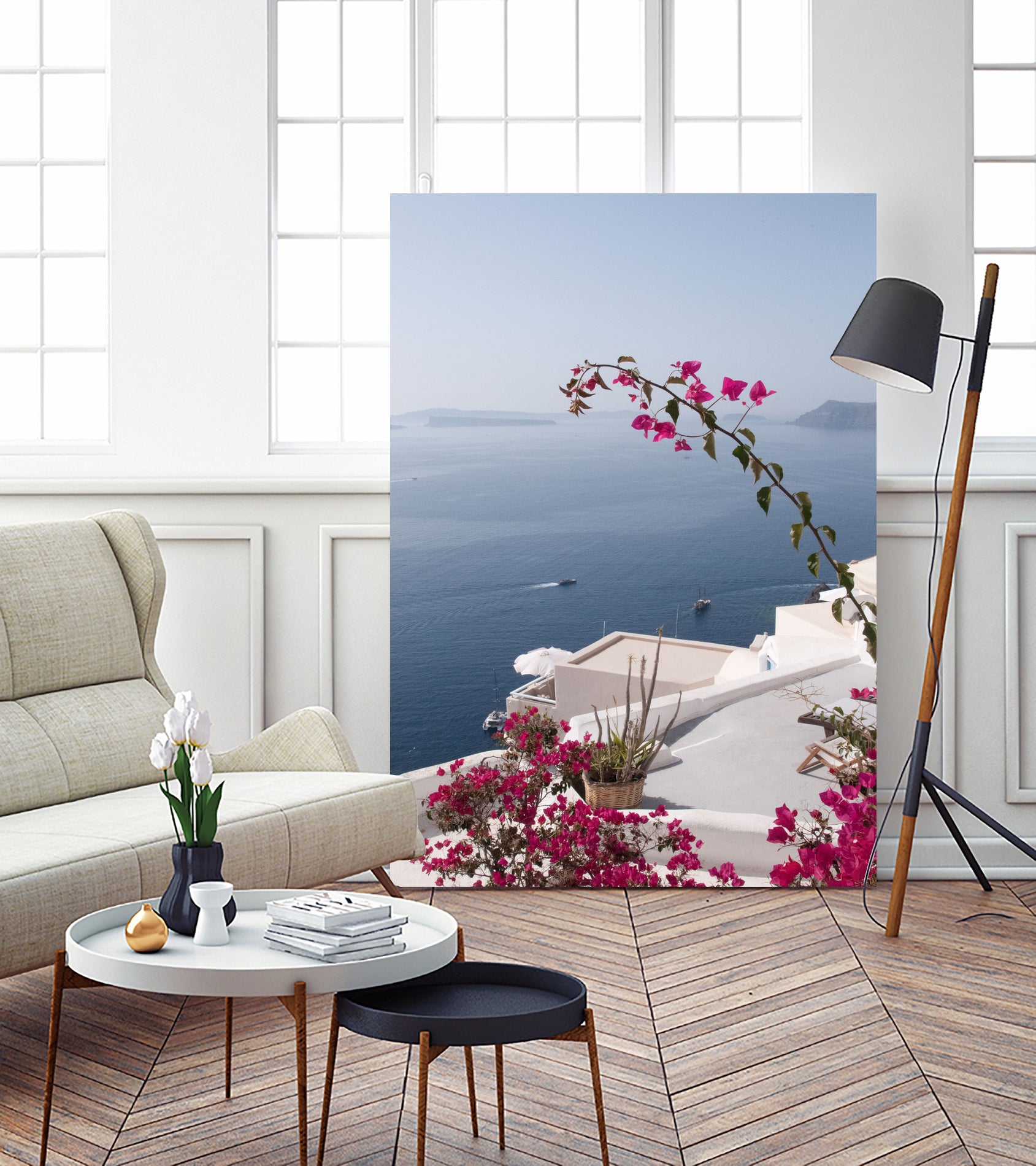 Santorini Oia #1 #wall #art by Anita & Bella Jantz on GIANT ART - blue photo manipulation