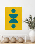 Vibrant shapes A by Vitor Costa on GIANT ART - green digital painting