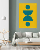 Vibrant shapes A by Vitor Costa on GIANT ART - green digital painting