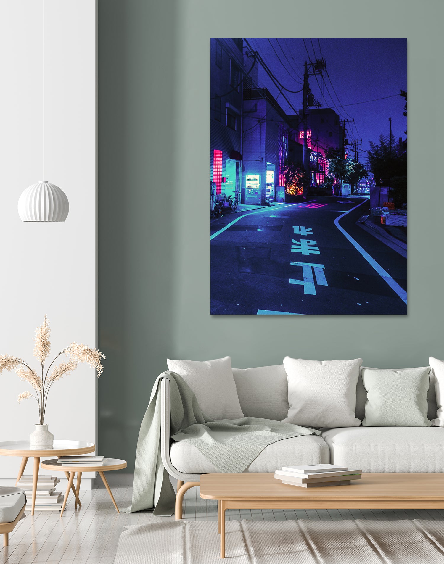 Cyberpunk Photographic Street City by Dimas Art on GIANT ART - blue photo illustration