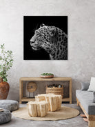 Leopard in black and white by Lukas Holas on GIANT ART - black photo manipulation
