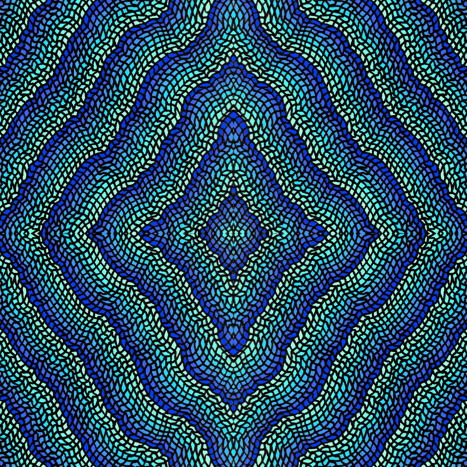 Recycled Materials 1 by Victor Fitzsimons on GIANT ART - blue digital drawing