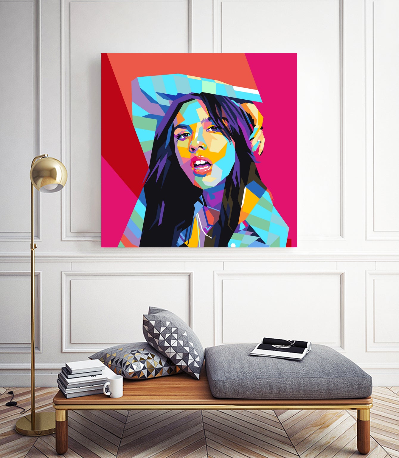 Olivia Rodrigo Pop Art WPAP by Laksana Ardie on GIANT ART - yellow digital drawing