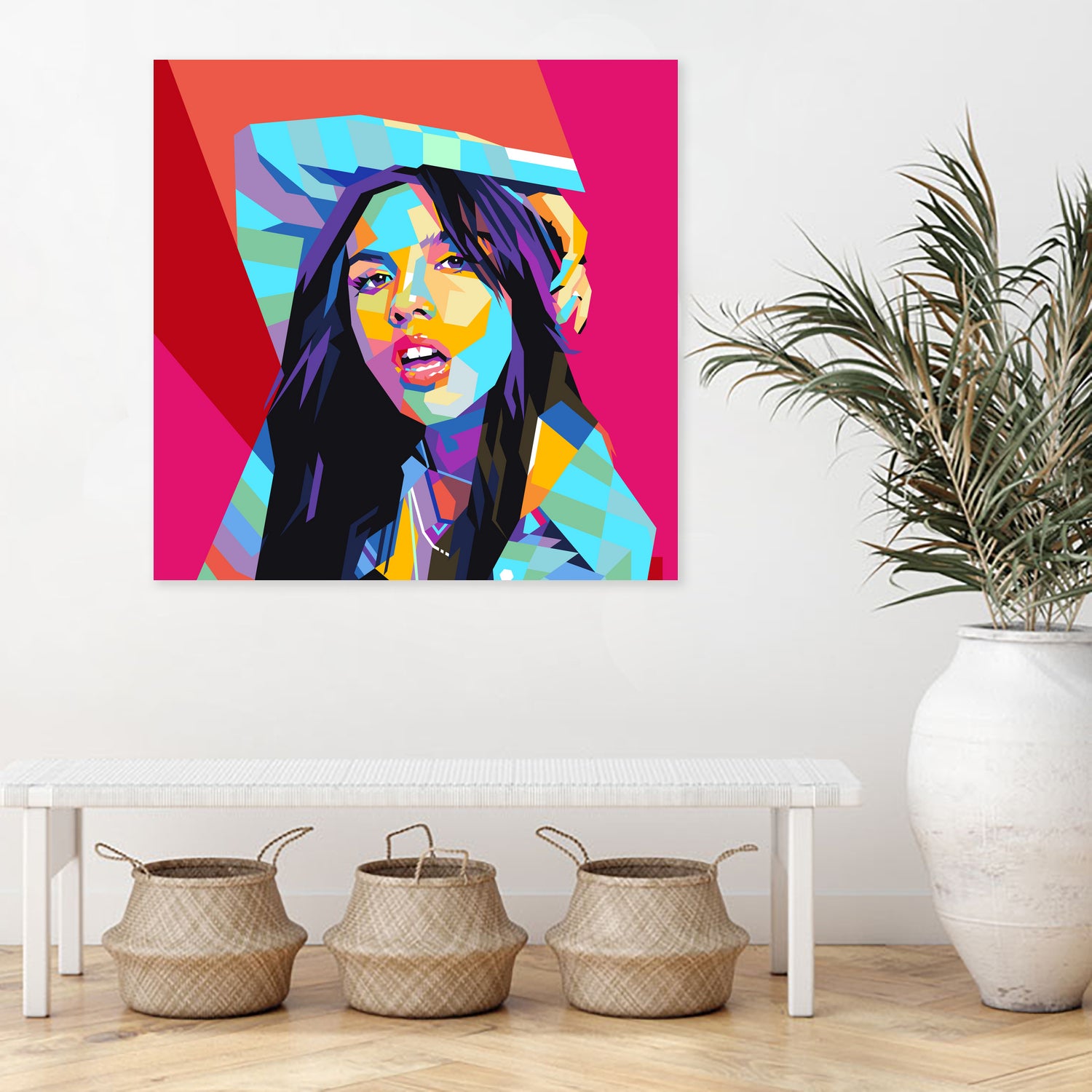 Olivia Rodrigo Pop Art WPAP by Laksana Ardie on GIANT ART - yellow digital drawing