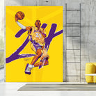 Kobe "Black Mamba" Bryant by Zildjian Magante on GIANT ART - yellow typography