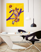 Kobe "Black Mamba" Bryant by Zildjian Magante on GIANT ART - yellow typography