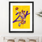 Kobe "Black Mamba" Bryant by Zildjian Magante on GIANT ART - yellow typography