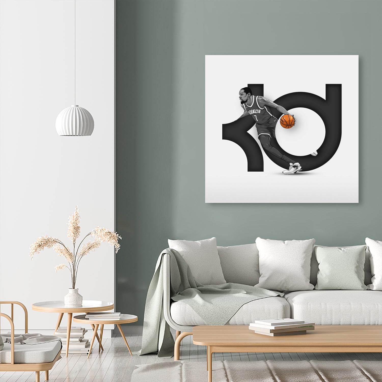 Kevin "Slim Reaper" Durant by Zildjian Magante on GIANT ART - gray digital drawing