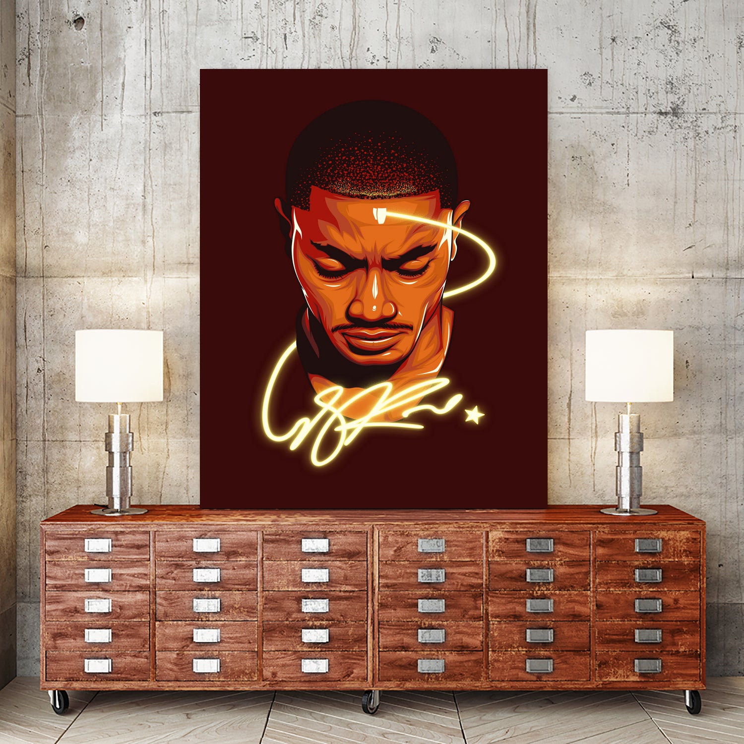 Derrick "Windy City Assassin" Rose by Zildjian Magante on GIANT ART - red digital drawing