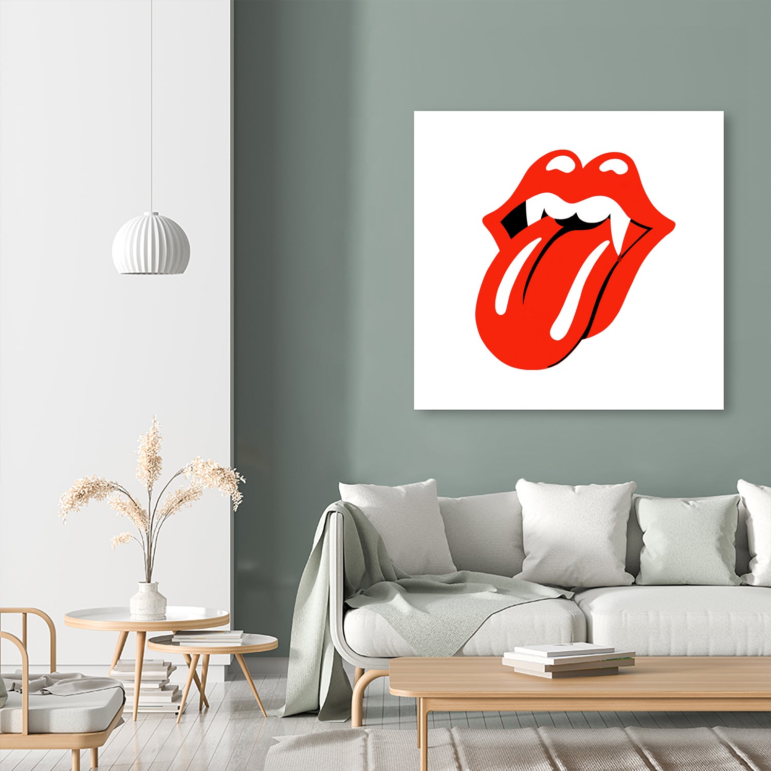 Rolling Stones vampire edition by Bekir Ceylan on GIANT ART - red digital painting