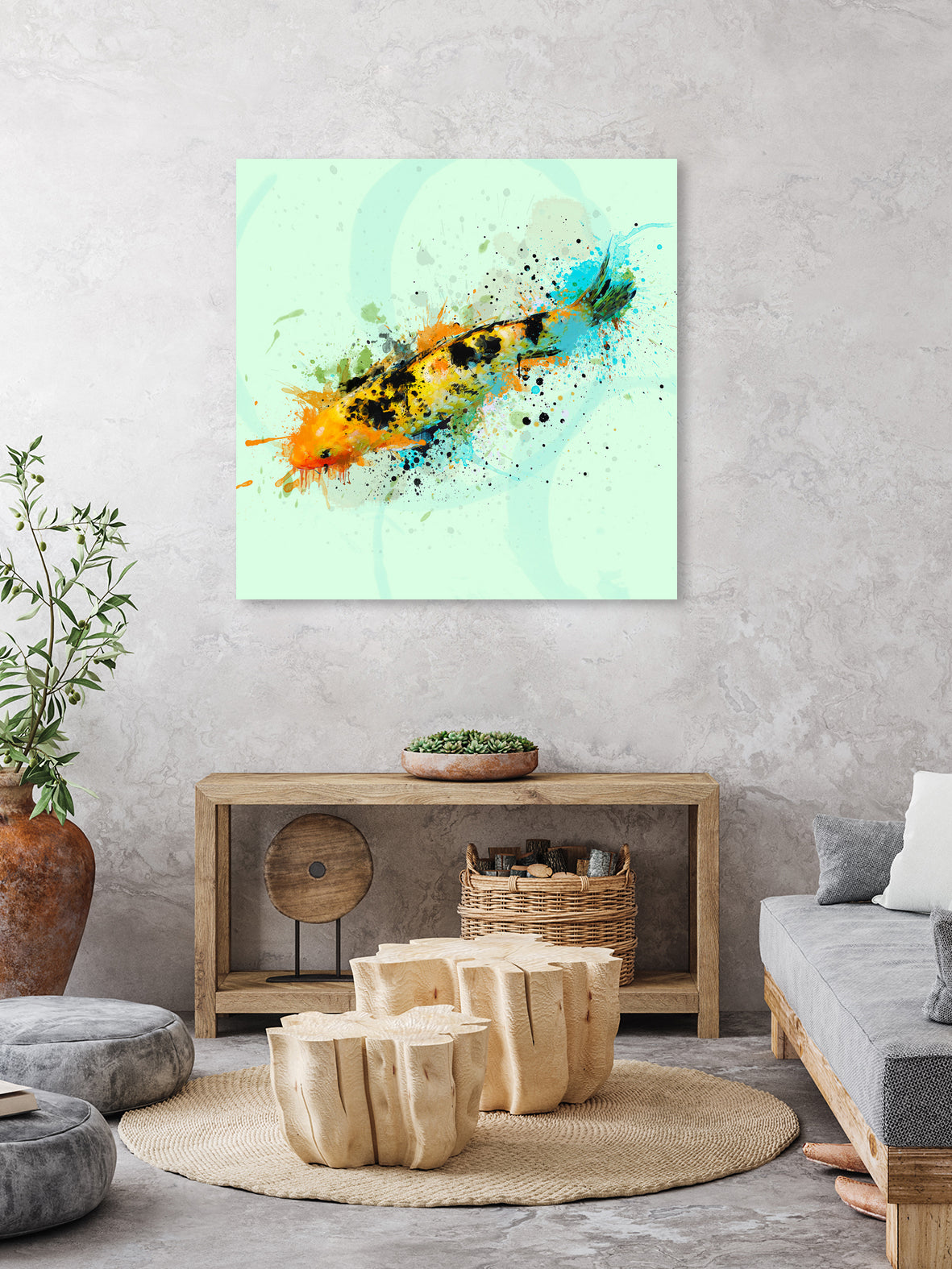 Carpa by Marcelo Simioni on GIANT ART - orange digital painting