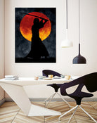 Sun Samurai Black by Nikita Abakumov on GIANT ART - black digital painting