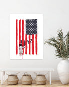 Little girl and wolves by Solti Balázs on GIANT ART - white digital painting