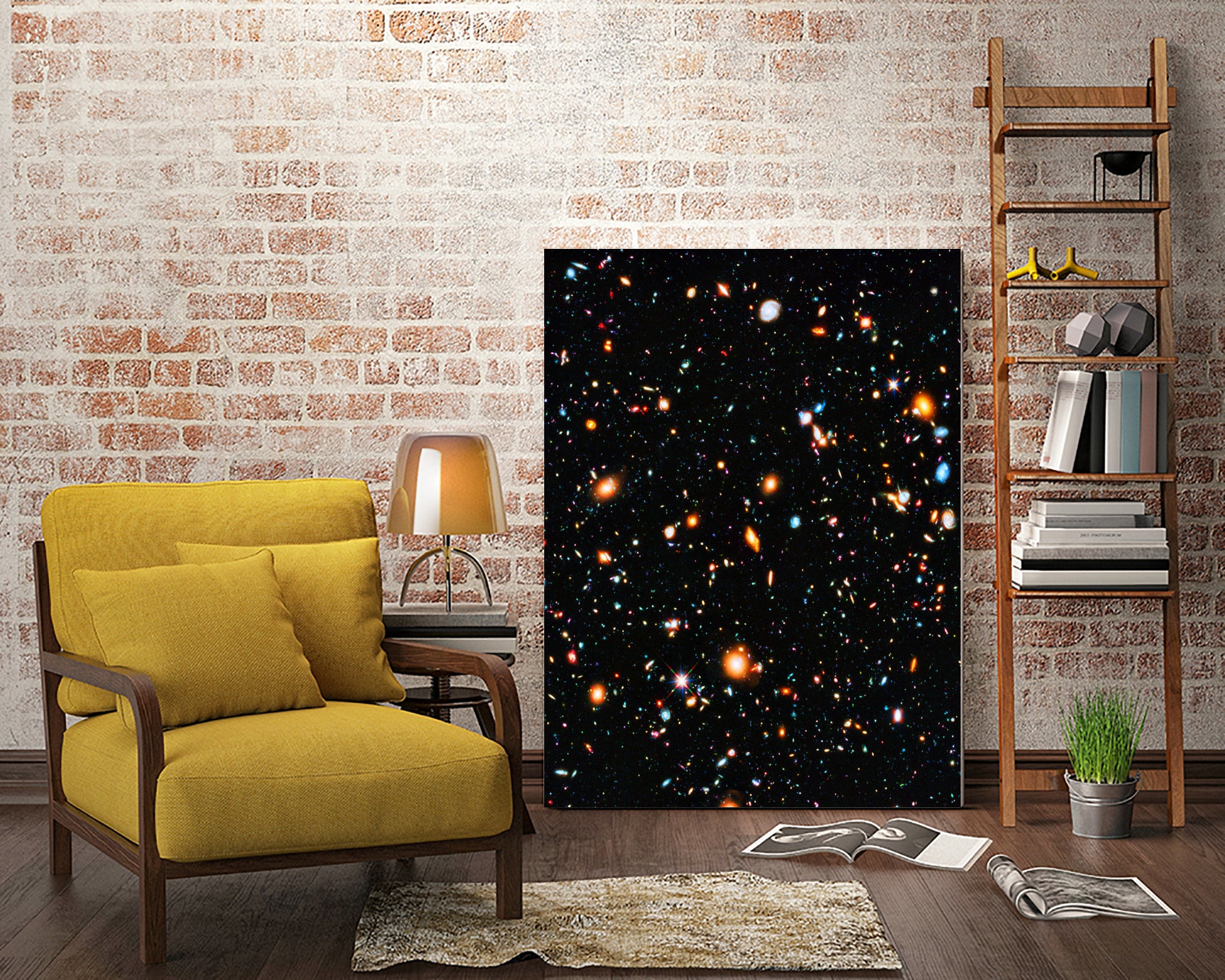 Hubble Ultra Deep Field by Ed Trickett on GIANT ART - black photo manipulation