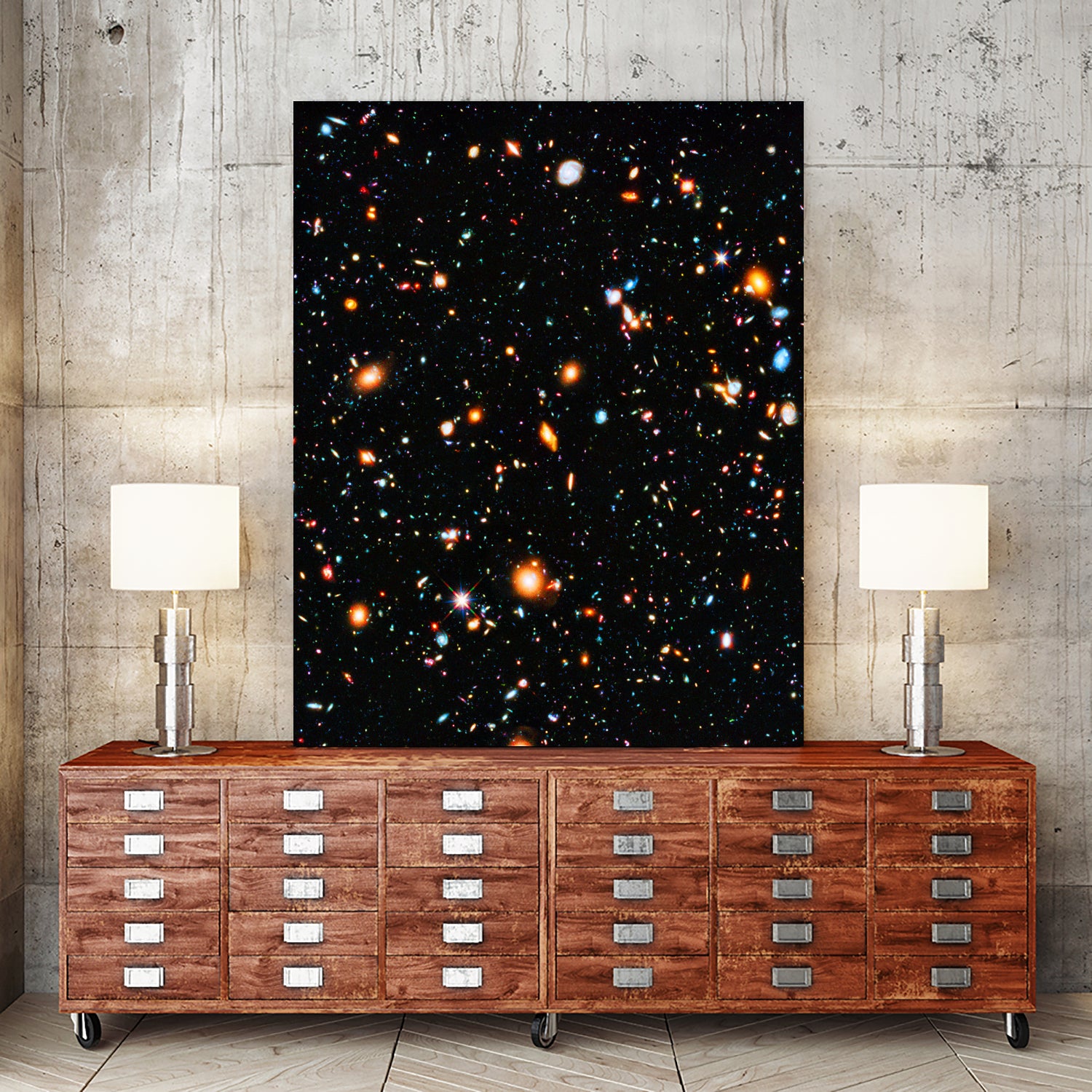 Hubble Ultra Deep Field by Ed Trickett on GIANT ART - black photo manipulation