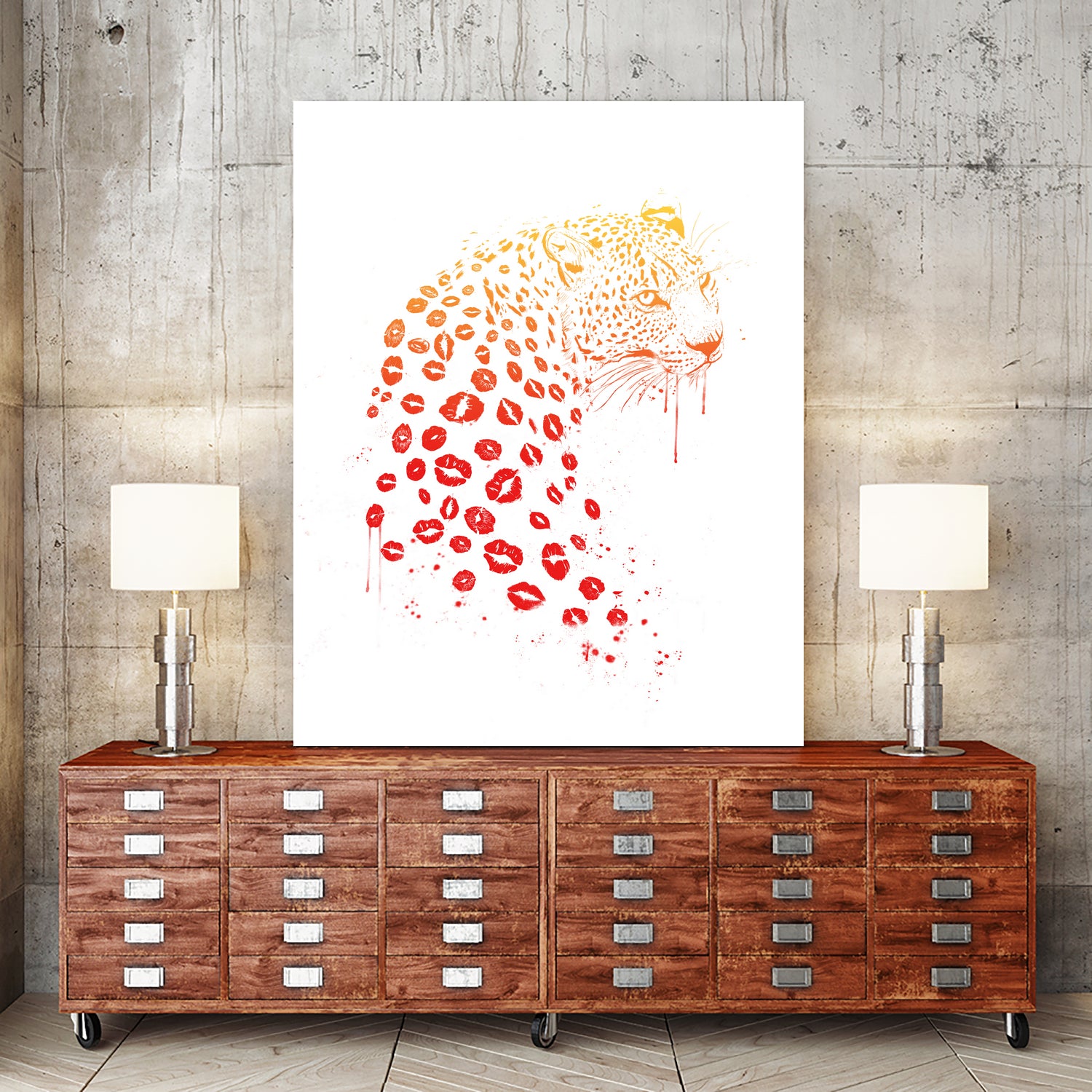 Kiss me by Solti Balázs on GIANT ART - red digital painting