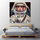 Le Cosmonaute by Mayka Estefany Cantu casanova on GIANT ART - blue digital painting