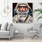 Le Cosmonaute by Mayka Estefany Cantu casanova on GIANT ART - blue digital painting