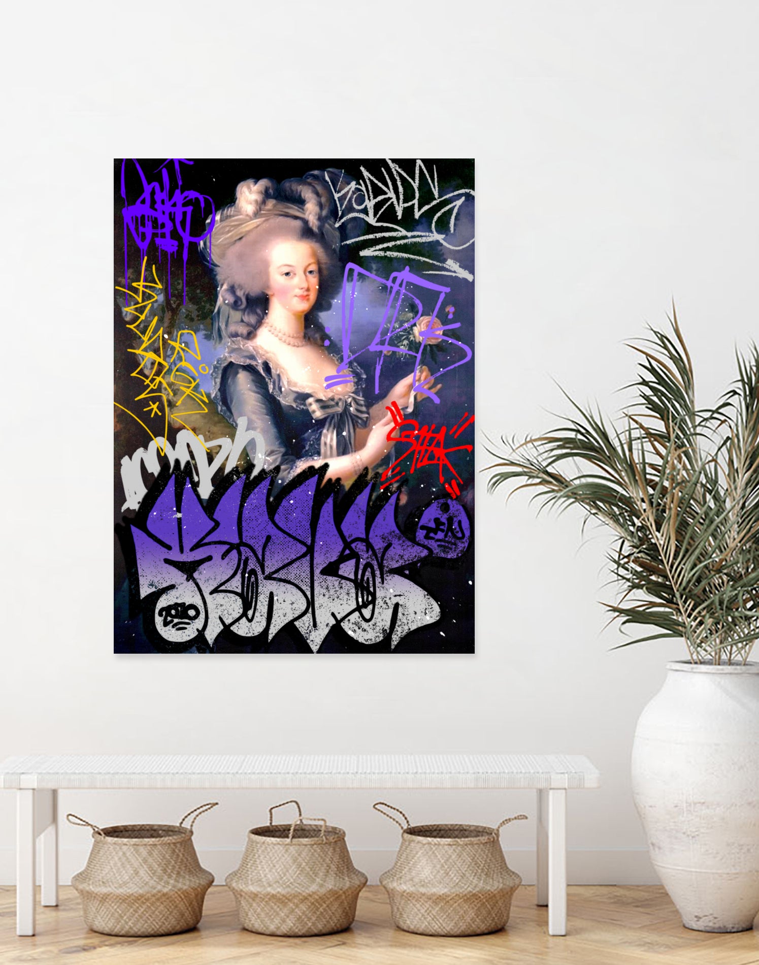 Marie Antoinette by Pedro Molina on GIANT ART - blue photo illustration