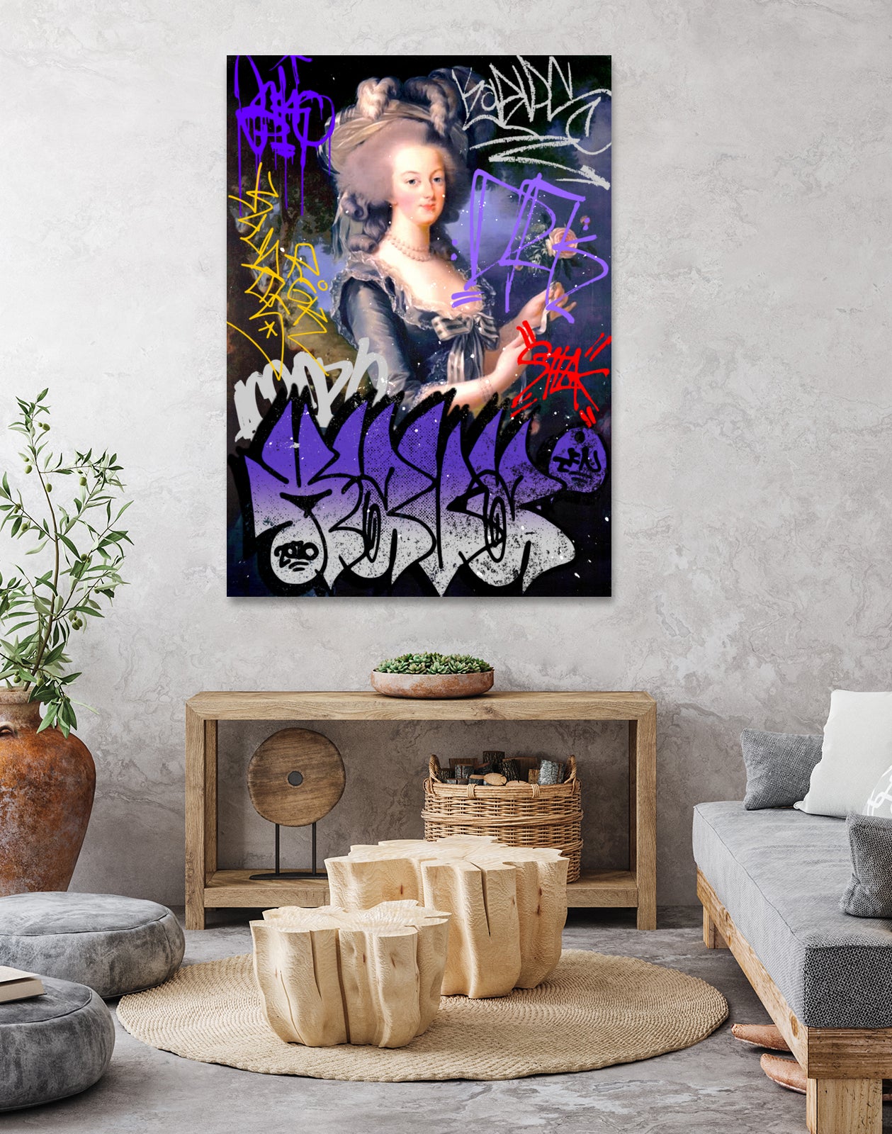 Marie Antoinette by Pedro Molina on GIANT ART - blue photo illustration