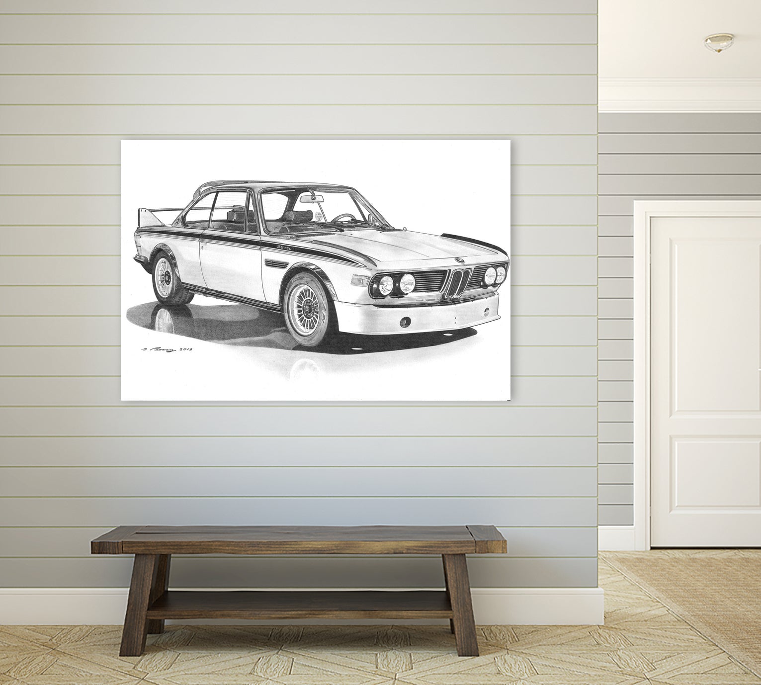 E9 3.0csl by steve pearcy on GIANT ART - black digital drawing