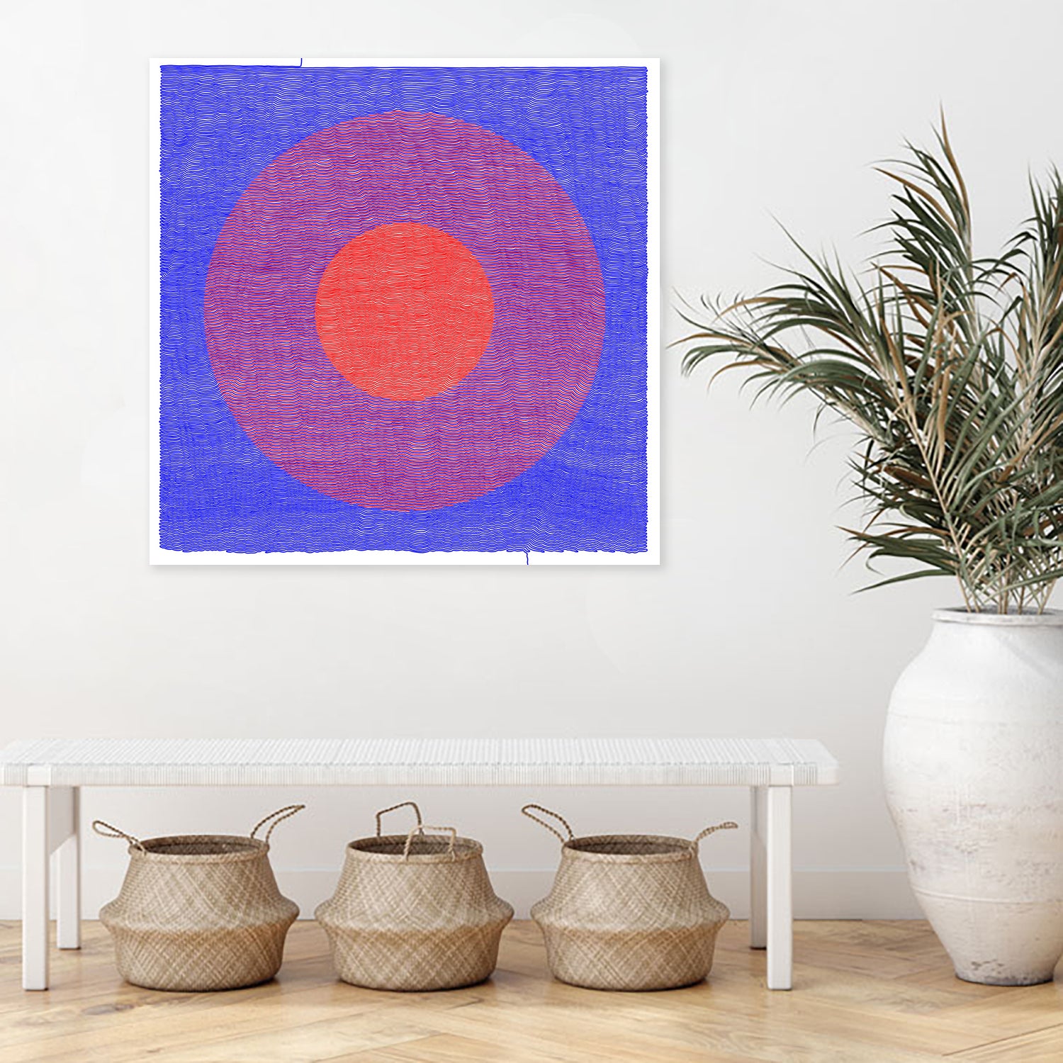 Bifurcated Space by Victor Fitzsimons on GIANT ART - blue digital painting