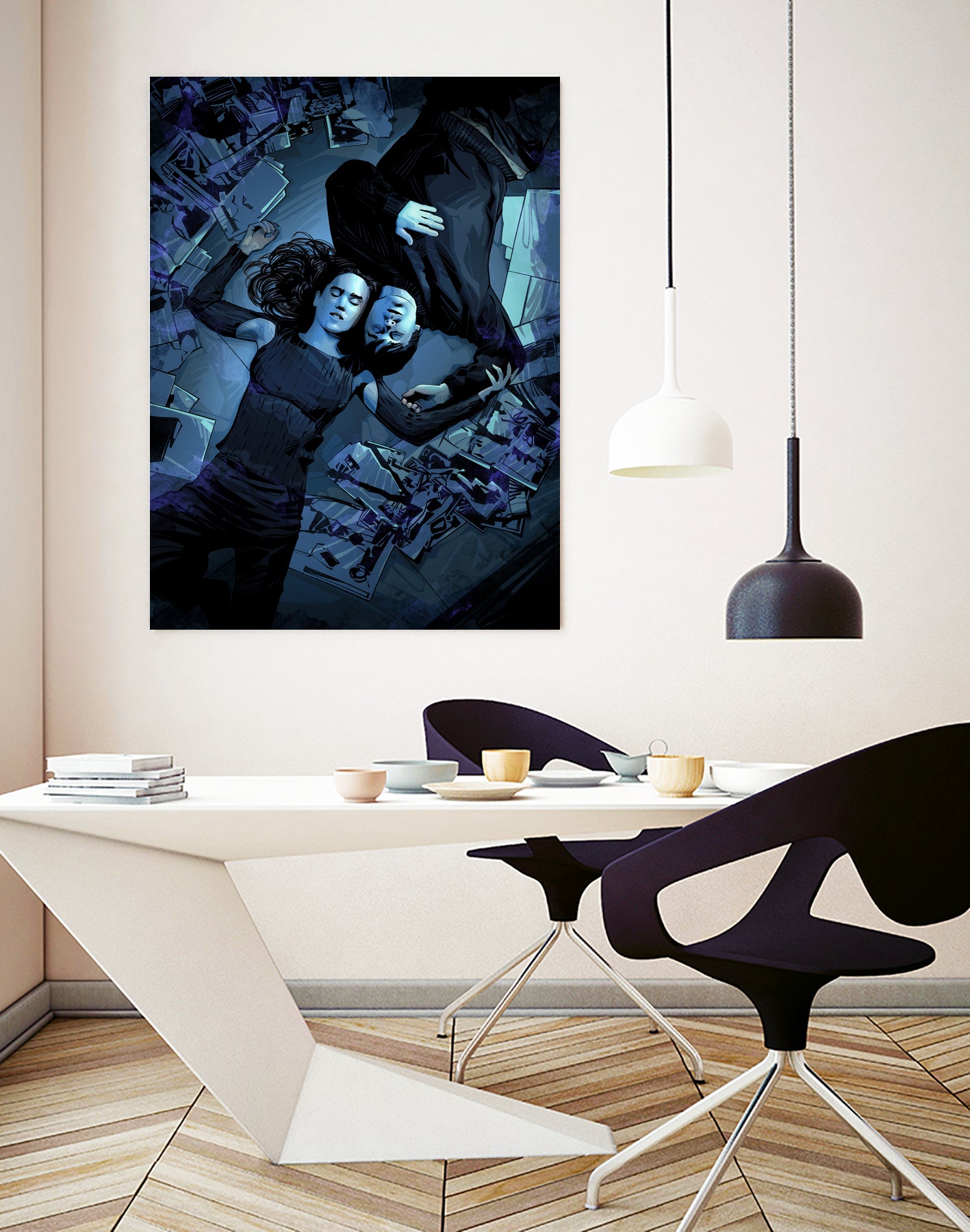 Requiem For A Dream by Nikita Abakumov on GIANT ART - blue digital painting