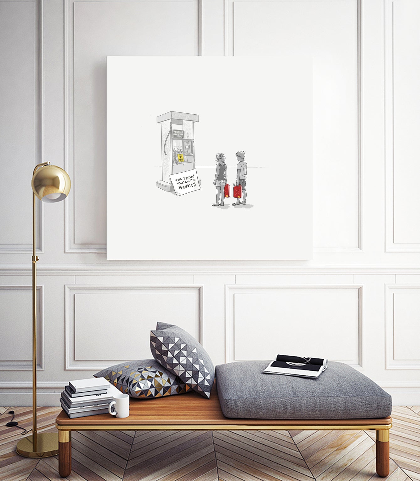 Subterranean Homesick Blues by Jason Ratliff on GIANT ART - white digital painting