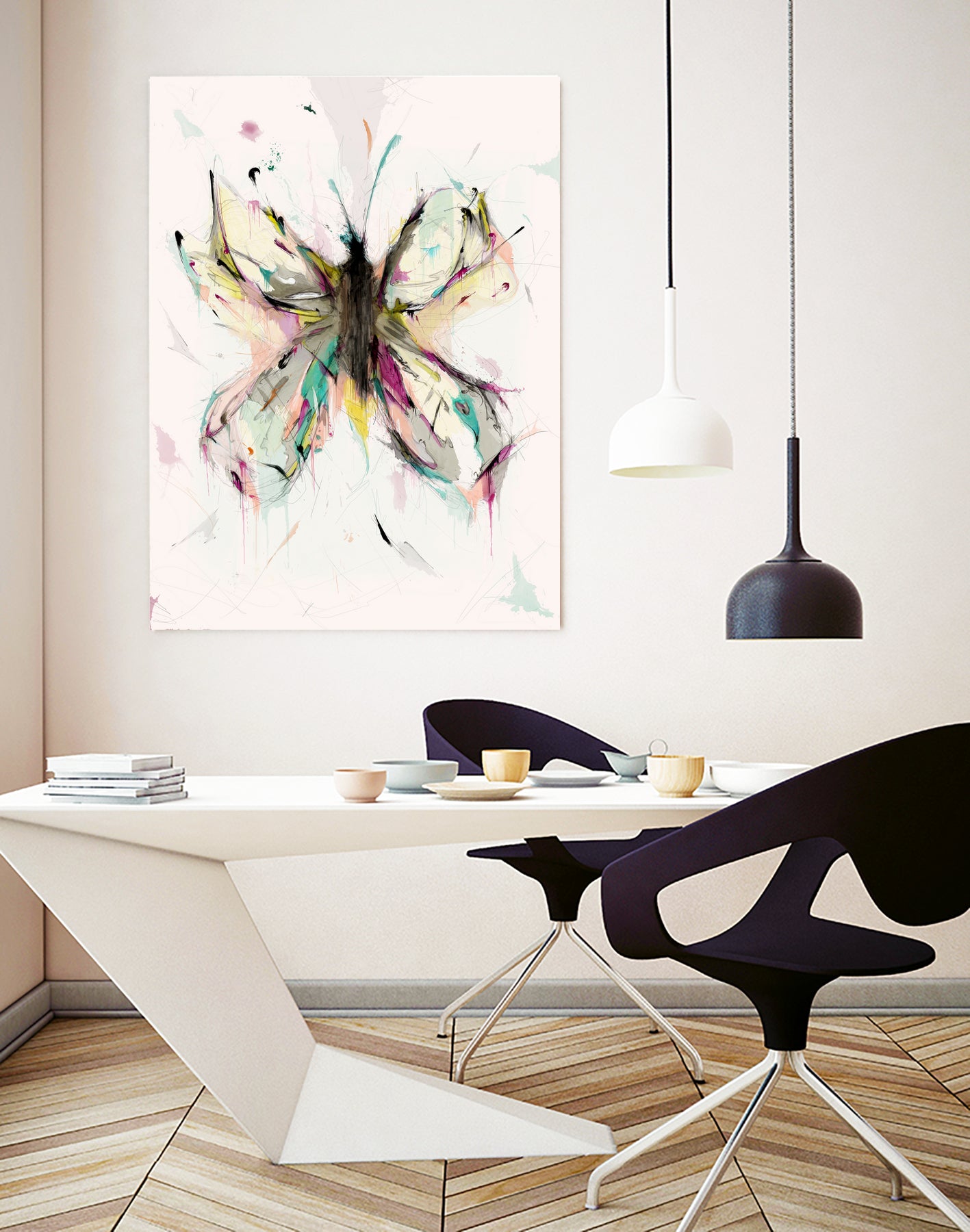 Butterfly by Parker Gibson on GIANT ART - pink digital painting