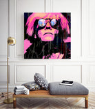 Inspired by Warhol Portrait by Stephen Chambers on GIANT ART - pink digital painting