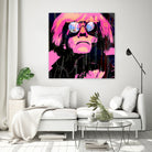 Inspired by Warhol Portrait by Stephen Chambers on GIANT ART - pink digital painting