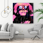 Inspired by Warhol Portrait by Stephen Chambers on GIANT ART - pink digital painting