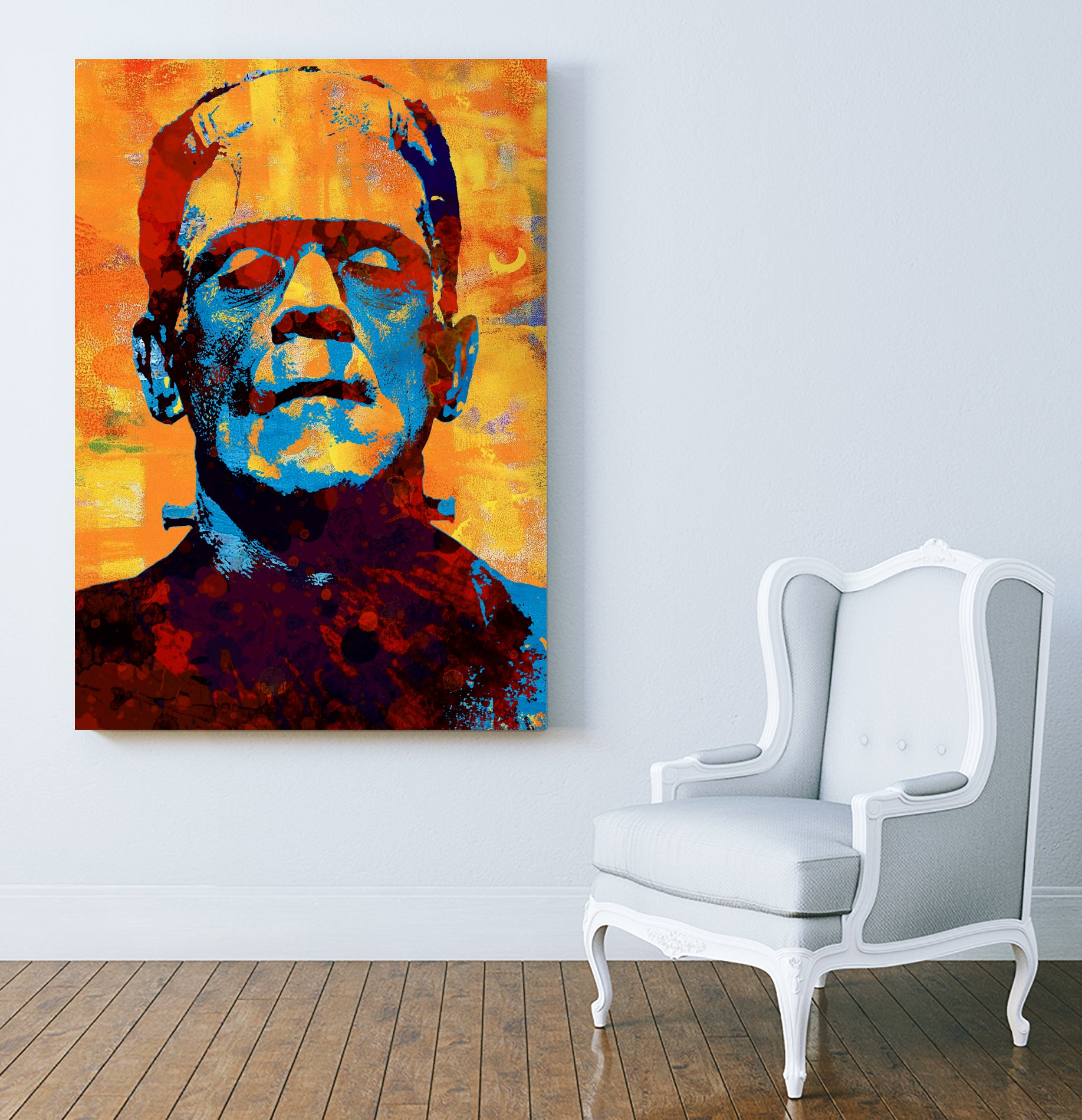 Frankenstein by Stephen Chambers on GIANT ART - yellow digital painting
