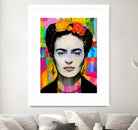 Frida Kahlo by Stephen Chambers on GIANT ART - gray digital painting