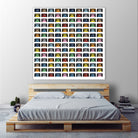 140 Rainbow Tapes by Emeline Tate-Robertson on GIANT ART - blue digital painting