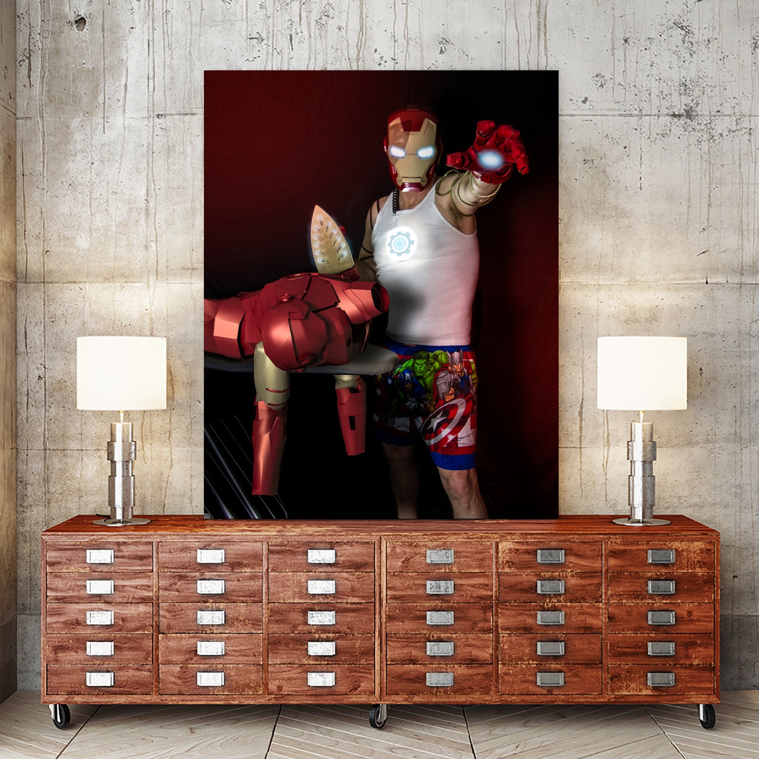 Iron Man by Randy Turnbow on GIANT ART - red photo manipulation