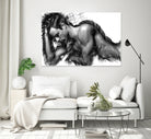 Male Pose 1416 by Rafael Salazar on GIANT ART - black digital painting