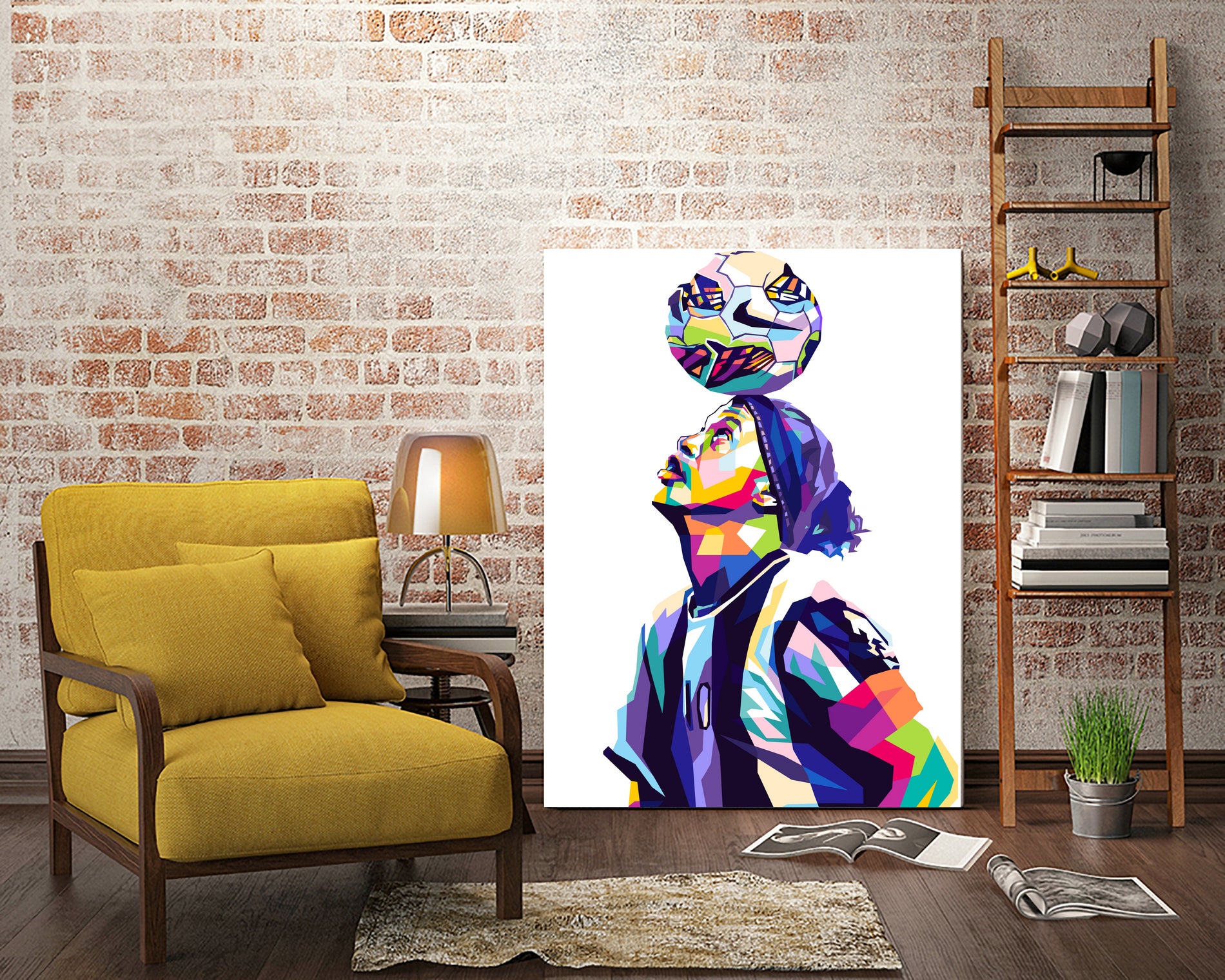 Ronaldinho Pop Art by Shichiro Ken on GIANT ART - white character design